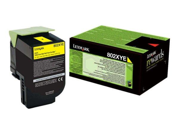 Lexmark 802XYE Extra High Yellow toner 80C2XYE