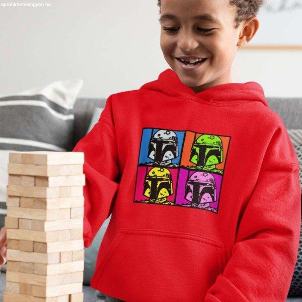 Boba Fett színes star wars gyerek pulóver - egyedi mintás, több színben és
méretben (XS-XL)