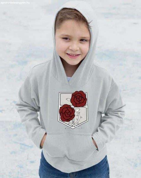Attack on titan rózsás logó gyerek pulóver - egyedi mintás, több színben
és méretben (XS-XL)