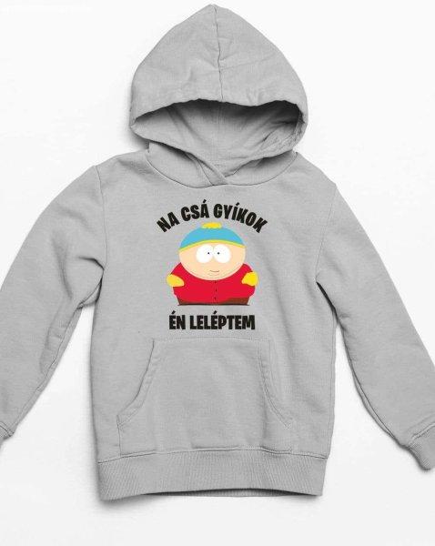 Cartman én leléptem feliratú gyerek pulóver - egyedi mintás, több színben
és méretben (XS-XL)