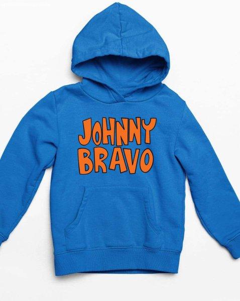 Johnny Bravo felirat gyerek pulóver - egyedi mintás, több színben és
méretben (XS-XL)