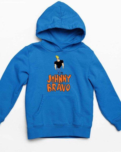 Johnny Bravo rajzfilm logós gyerek pulóver - egyedi mintás, több színben
és méretben (XS-XL)