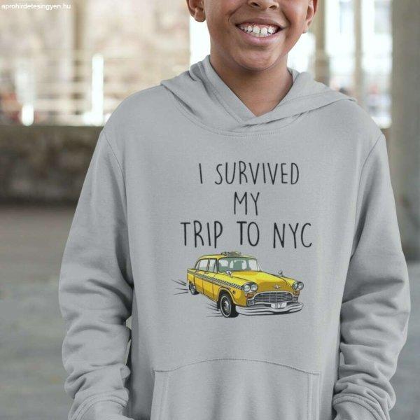 I survived my trip to NYC gyerek pulóver - egyedi mintás, több színben és
méretben (XS-XL)