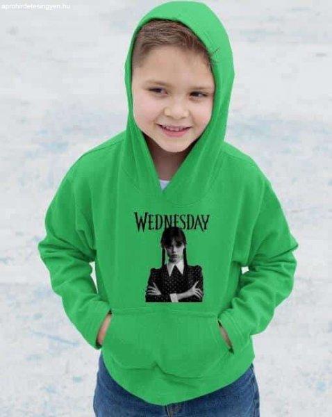 Wednesday b&w black gyerek pulóver - egyedi mintás, több színben és
méretben (XS-XL)