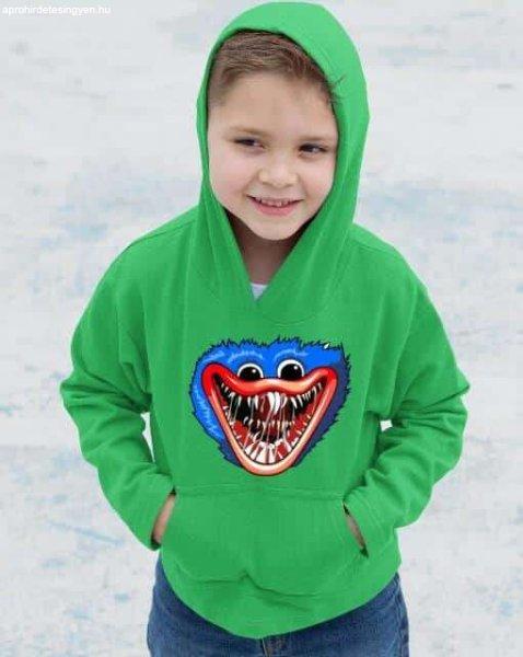 Huggy Wuggy vigyorgós arc gyerek pulóver - egyedi mintás, több színben és
méretben (XS-XL)