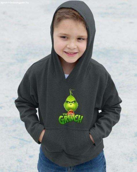 Kutyás logós Grinch gyerek pulóver - egyedi mintás, több színben és
méretben (XS-XL)