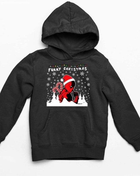 Deadpool funiest christmas gyerek pulóver - egyedi mintás, több színben és
méretben (XS-XL)