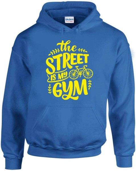 The street is my gym pulóver - egyedi mintás, több színben és méretben
(XS-XL)