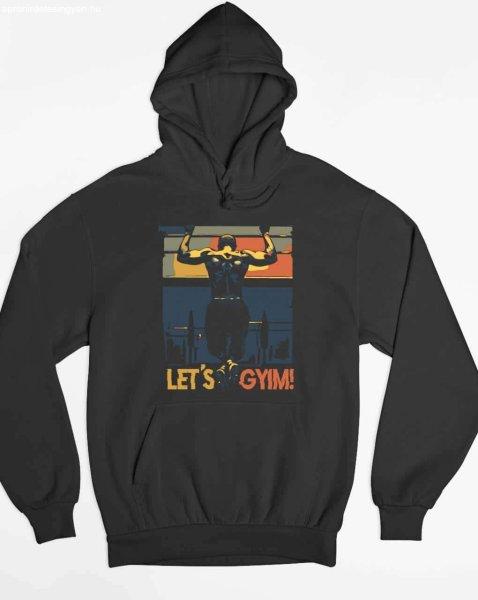 Let's Gym kapucnis pulóver - egyedi mintás, több színben és méretben
(XS-XL)