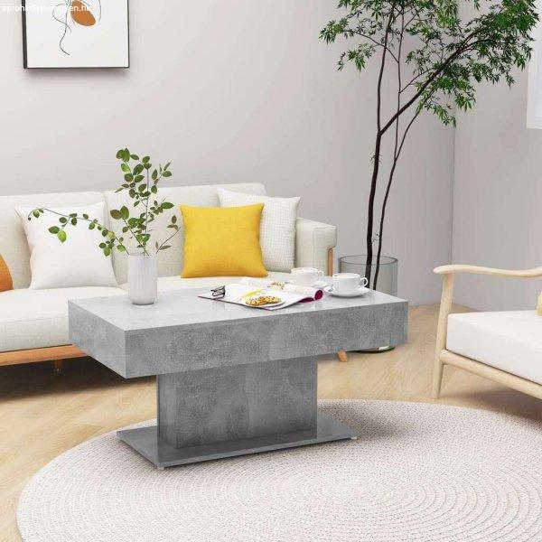 vidaXL betonszürke forgácslap dohányzóasztal 96 x 50 x 45 cm