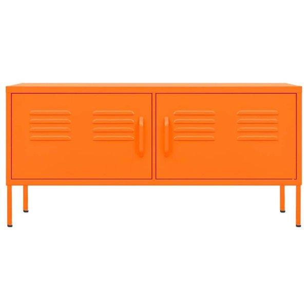 Narancssárga acél tv-szekrény 105 x 35 x 50 cm