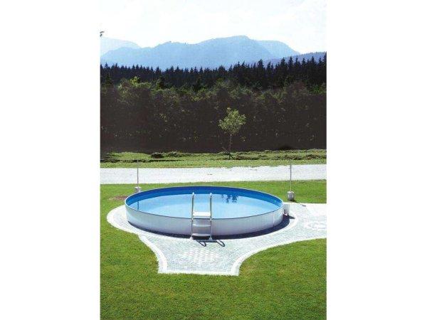 Fémvázas medence szett Styriapool, O 450 x 120 cm, acélfal 0,6 mm, fólia 0,6
mm kék