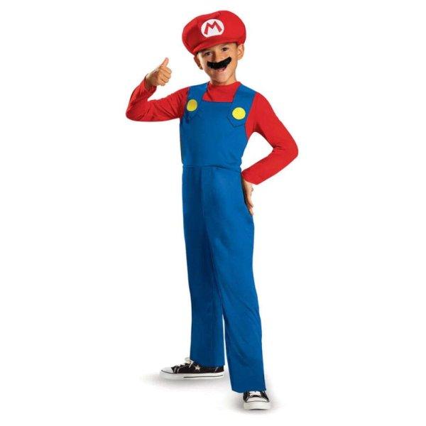 Nintendo Super Mario Classic jelmez 7-8 éves korig 127-136 cm
