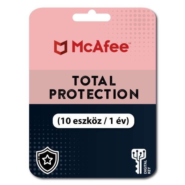 McAfee Total Protection (10 eszköz / 1év) (Elektronikus licenc) 