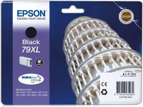 Epson T7901 Tintapatron Black 2.600 oldal kapacitás, C13T79014010