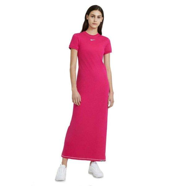 Nike W NSW Icn Clsh Maxi ruha DC5290615 női Rózsaszín XS