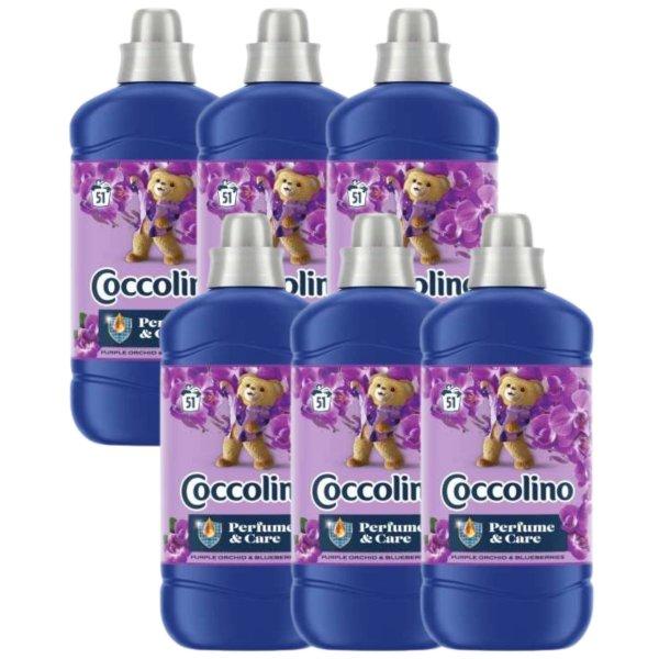 Coccolino Purple Orchid & Blueberries Öblítő koncentrátum 306 mosás
6x1275ml