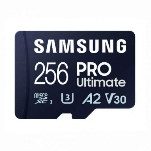 Samsung MicroSD kártya - 256GB MB-MY256SB/WW (PRO Ultimate kártyaolvasóval,
Class10, R200/W130, 256GB)