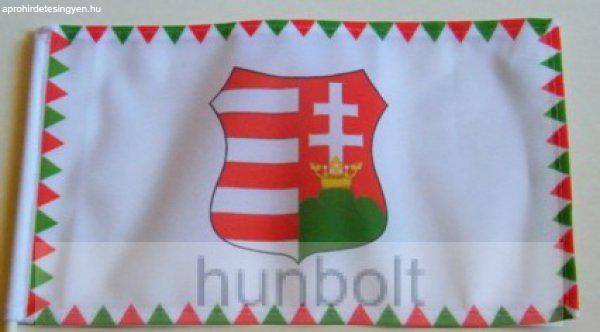 Farkasfogas Kossuth címeres zászló 15 X 25 cm 