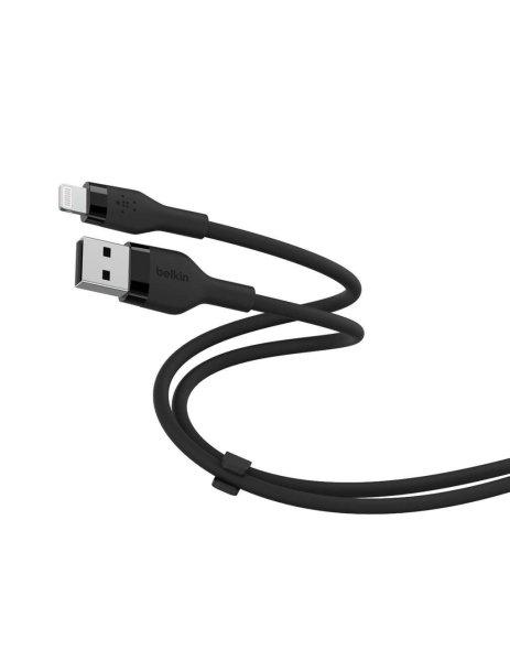 Belkin BOOST CHARGE Flex Silicone cable USB-A to Lightning - 3M - Black