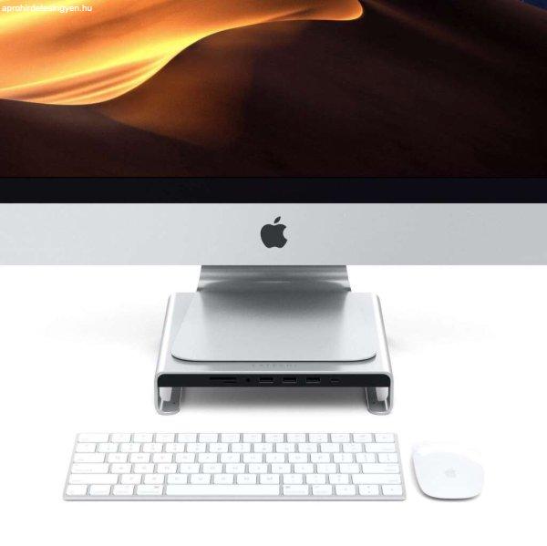 Satechi Aluminum Monitor Stand Hub for iMac - Silver