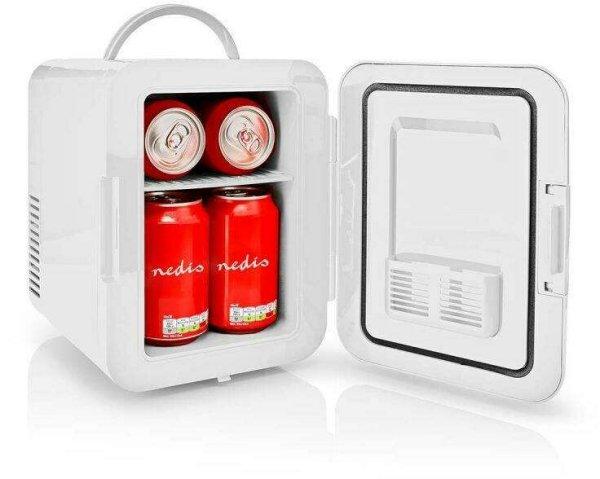 NEDIS autós hűtszekrény, Hordozható mini hűtőszekrény 4 l | 12 V DC / 100
- 240 V AC | fehér KAFR120Cwt