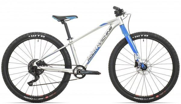 Rock Machine Thunder 27 HD LTD 27.5"-os junior kerékpár [13.5" (XS),
fényes ezüst/kék/fekete]