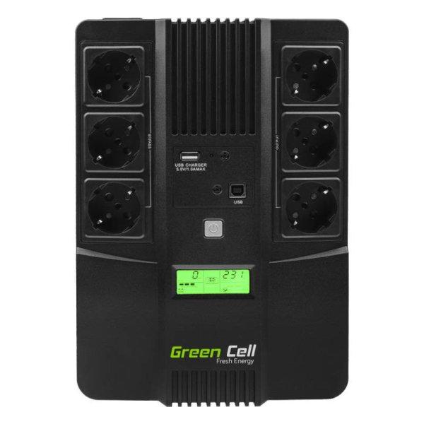Green Cell AiO UPS 800VA 480W szünetmentes tápegység.