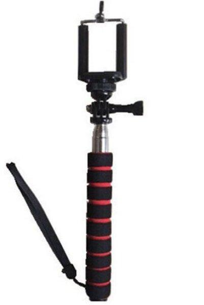 SJ/GP-115, 90cm tartóteleszkópos MONOPOD (szelfibot), mobiltelefontartó
kerettel - SJCAM és GoPro akciókamerához, mobiltelefonokhoz - SJCAM SJ4000,
SJ5000, X1000 sorozatokhoz 