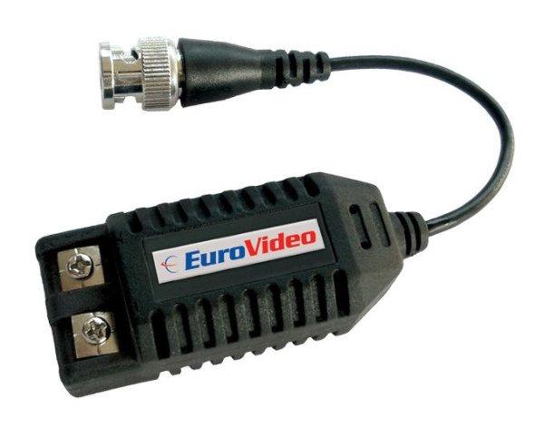 EuroVideo EVA-TGP430F Csavartérpár átalakító és földhurok leválasztó,
beépített video balun, BNC+15cm koax/csavarkötés