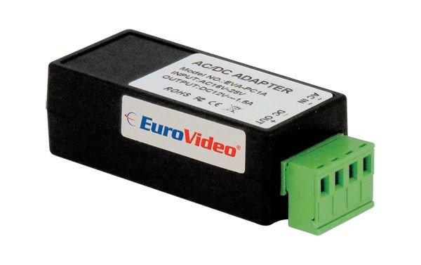 EuroVideo EVA-PC1A FESZÜLTSÉG STABILIZÁTOR ÁTALAKÍTÓ MAX 1A, BE: 16-28
VAC, KI: STAB.12 VDC