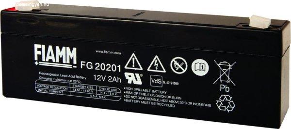 Fiamm FG 20201 AKKUMULÁTOR, 12V.-2Ah, FIAMM GS