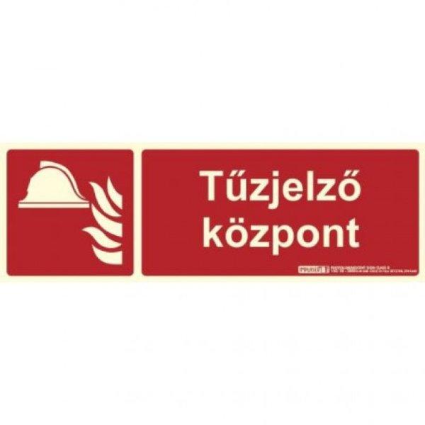 Implaser TUZTABLA-KOZPONT Tűzjelző központ felirat utánvilágító tábla,
műanyag, tűzvédelmi jel, 30x10 cm, 0,7 mm vastag