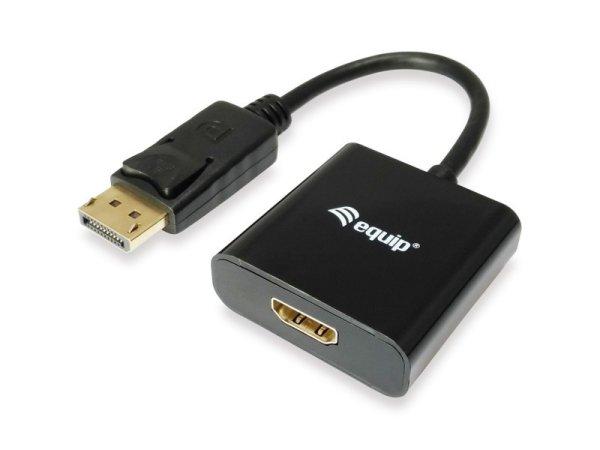 Equip EQUIP133438 DisplayPort - HDMI átalakító, apa/anya, Full HD, 15 cm
kábel