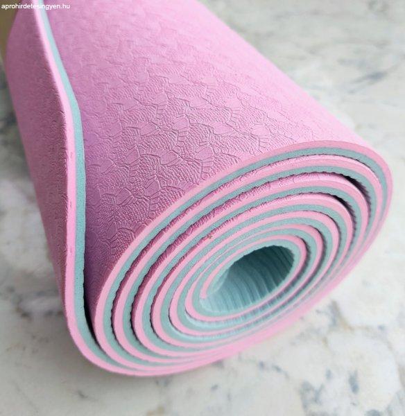 Yoga Mat , jóga matrac, TPE, 6mm, 2 színű, C17