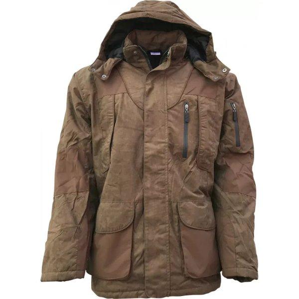 Téli meleg vadász kabát barna színben M - es 