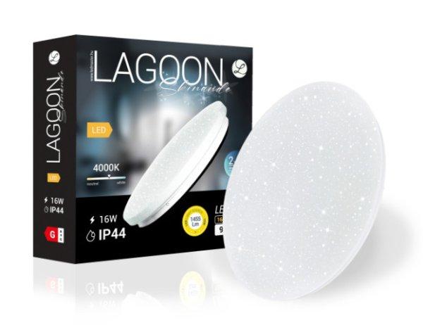 Lagoon Skinande 16 W-os ø230 mm kerek natúr fehér mennyezeti lámpa IP44-es
védettségű