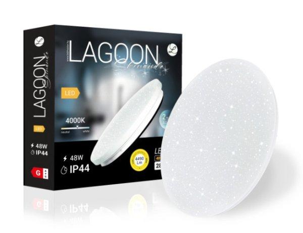 Lagoon Skinande 48 W-os ø450 mm kerek natúr fehér mennyezeti lámpa IP44-es
védettségű