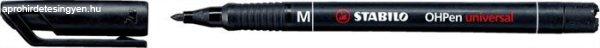 Alkoholos marker, 1 mm, STABILO "OHPen M", fekete