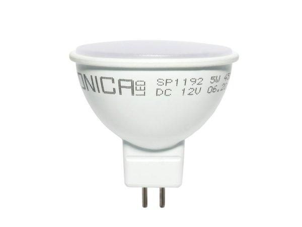 LED lámpa Gu-5.3 MR-16 12V 5W meleg fehér Op.