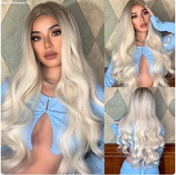 18, VOGUE! SZUPER DIVATOS PLATINASZŐKE OMBRE PARÓKA, PRÉMIUM MINŐSÉG!