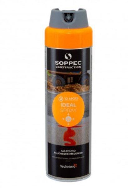 Jelölő festék Ideal Spray fluoreszkáló spray narancssárga 500ml 