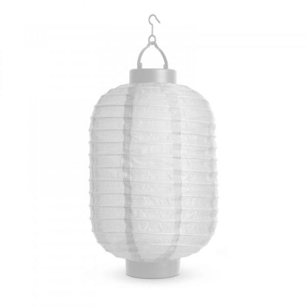 Napelemes lampion (fehér, hidegfehér LED, 21 cm)