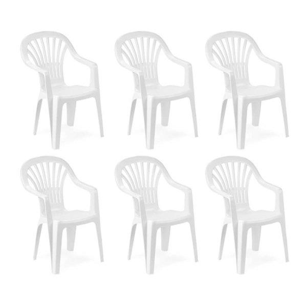 Himara Kerti szék Fehér - 6 DB