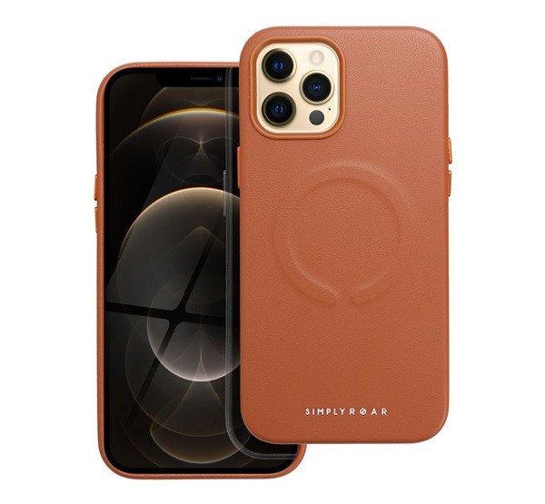 Roar Leather Magsafe iPhone 12 Pro Max eco bőr tok, barna