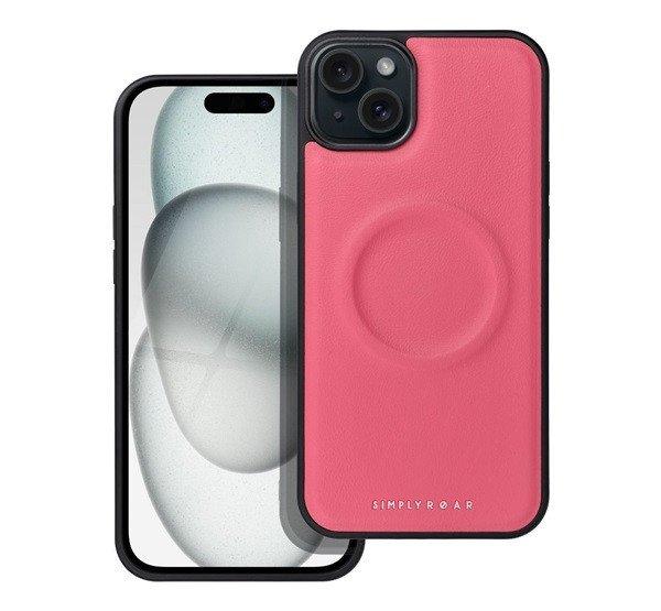 Roar Morning Magsafe Apple iPhone 14 Plus eco bőr tok, rózsaszín