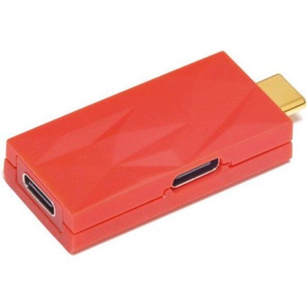 ifi iDefender2+ USB-C -> USB-C M/F aktív zavarszűrő piros