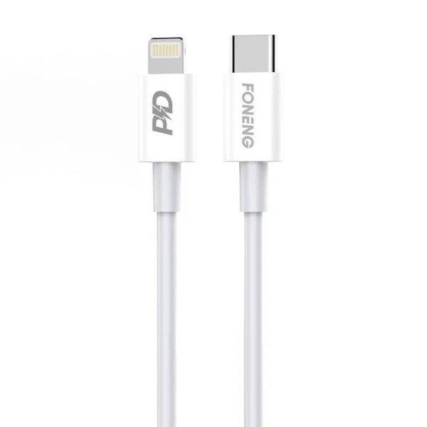 USB-C kábel Lighting Foneng X31-hez, 20W 1m (fehér)