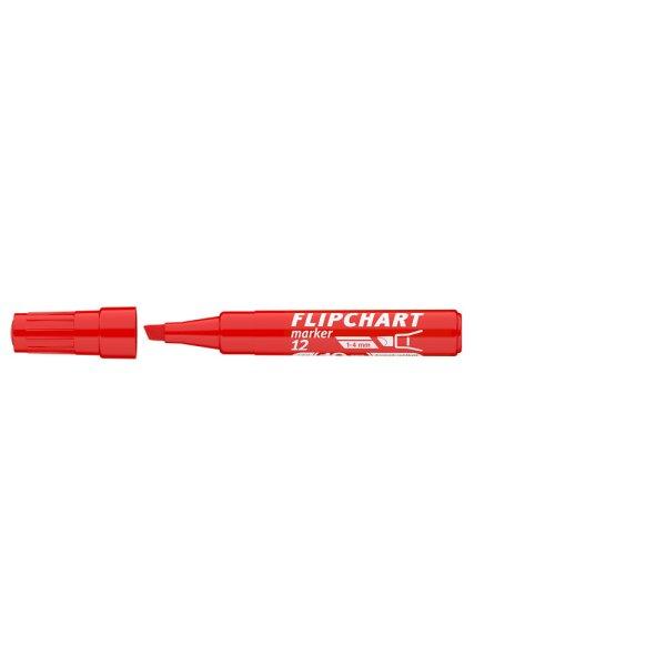 Flipchart marker vízbázisú 1-4mm, vágott Artip 12 piros 5 db/csomag