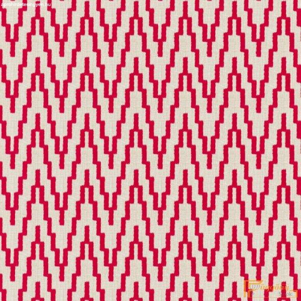 (11 szín) Kültéri textil OUT Running - Fehér alapon gránátalma absztrakt
minta - 08
